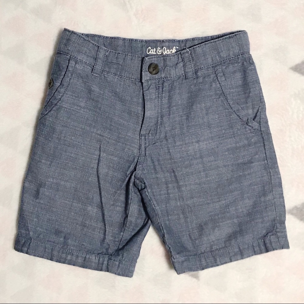 Boys chambray chino shorts size 6
